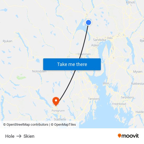 Hole to Skien map