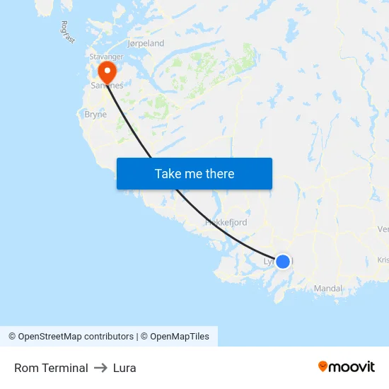 Rom Terminal to Lura map