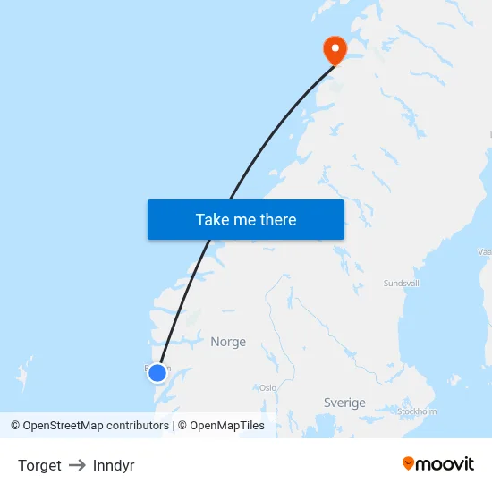 Torget to Inndyr map