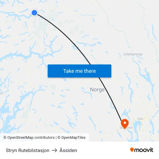 Stryn Rutebilstasjon to Åssiden map
