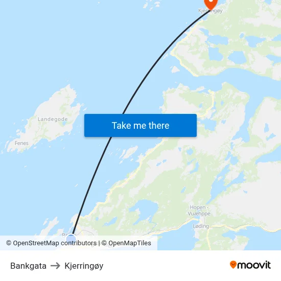 Bankgata to Kjerringøy map