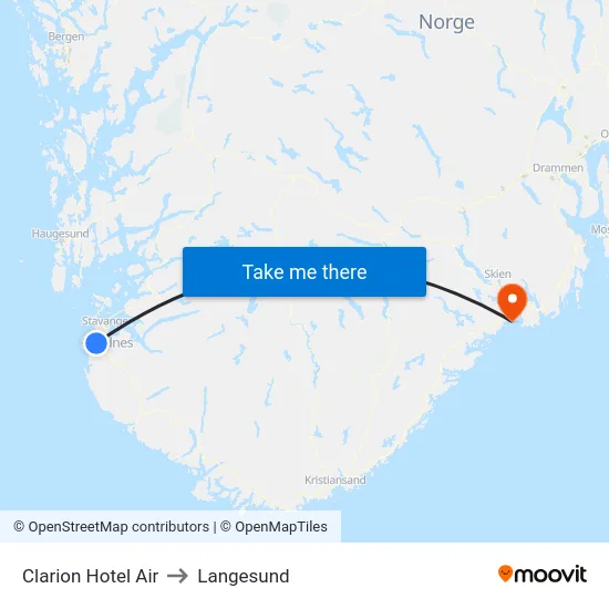 Clarion Hotel Air to Langesund map