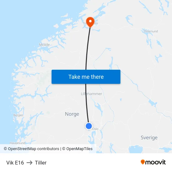 Vik E16 to Tiller map