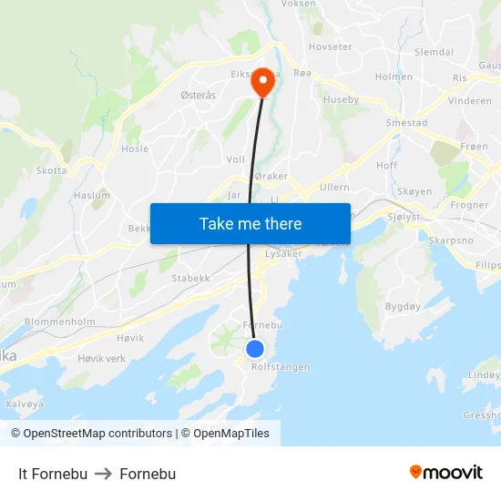 It Fornebu to Fornebu map