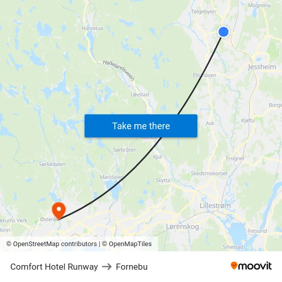 Comfort Hotel Runway to Fornebu map