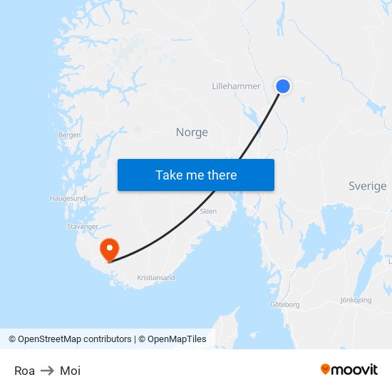 Roa to Moi map