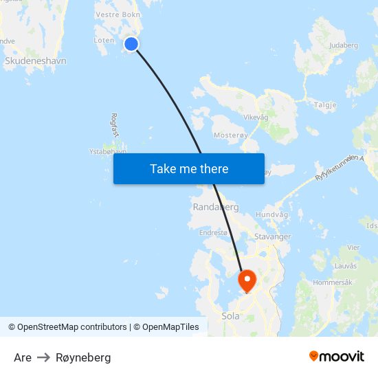 Are to Røyneberg map