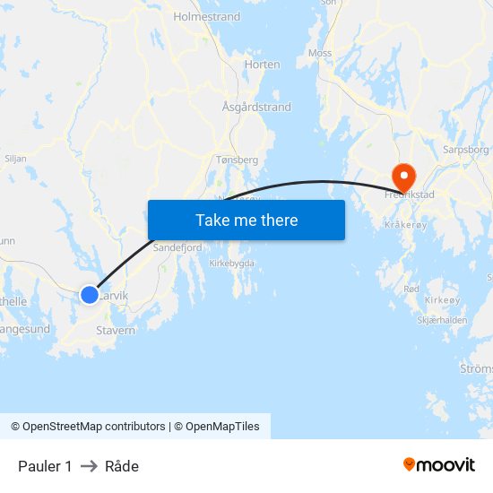 Pauler 1 to Råde map