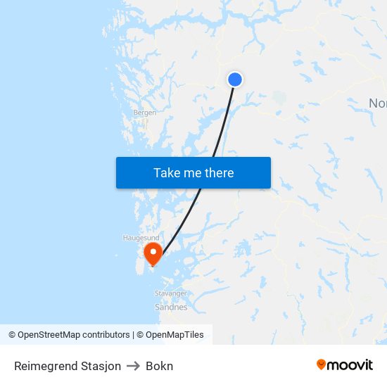 Reimegrend Stasjon to Bokn map