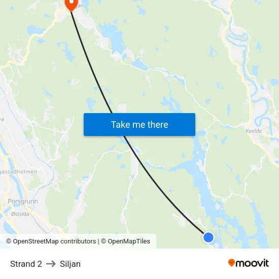 Strand 2 to Siljan map
