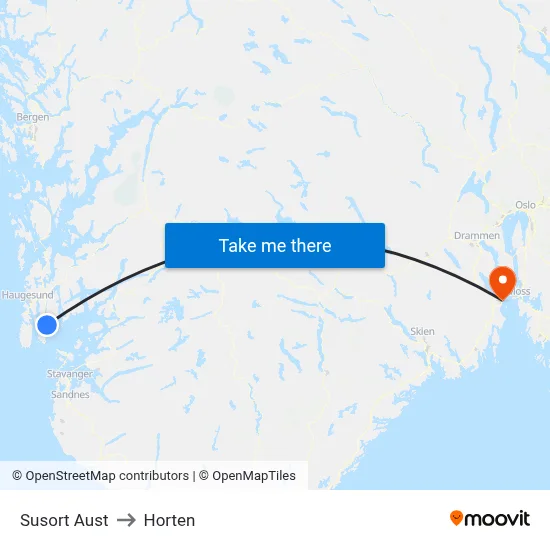 Susort Aust to Horten map
