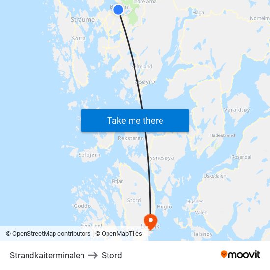 Strandkaiterminalen to Stord map