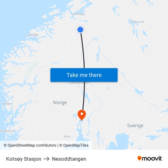 Kotsøy Stasjon to Nesoddtangen map