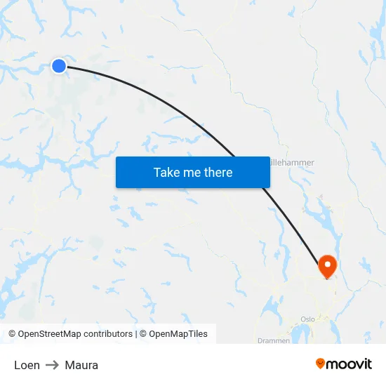 Loen to Maura map
