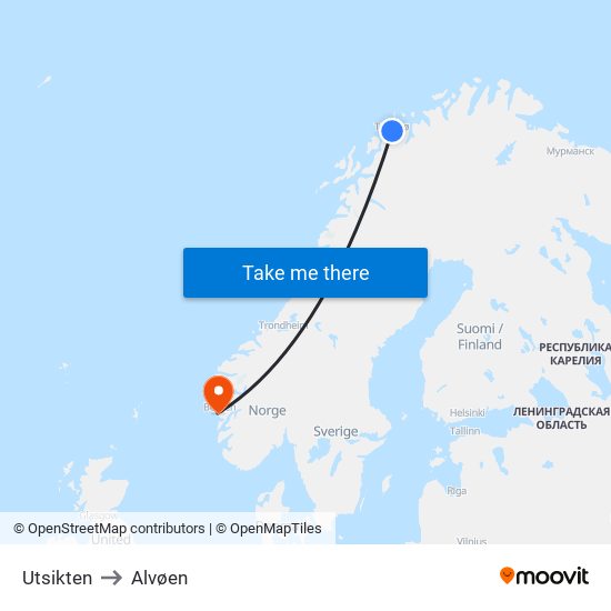 Utsikten to Alvøen map