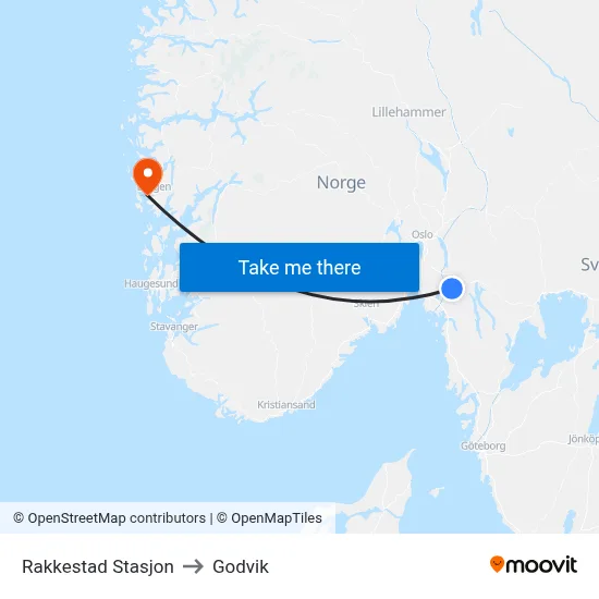 Rakkestad Stasjon to Godvik map
