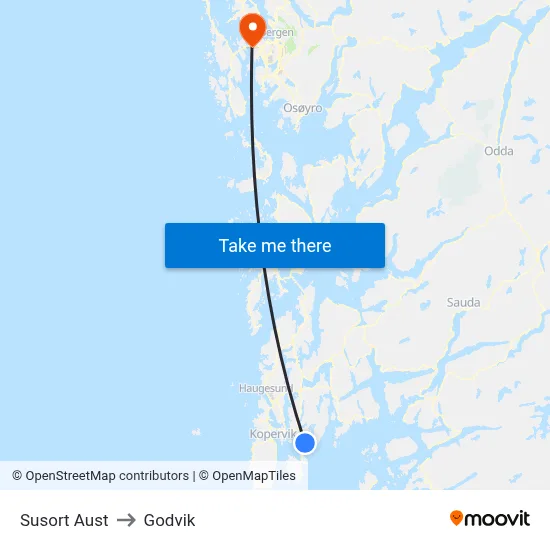 Susort Aust to Godvik map