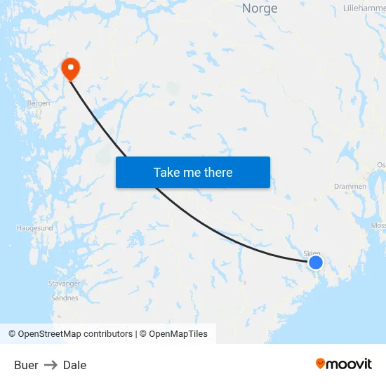 Buer to Dale map