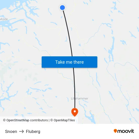 Snoen to Fluberg map