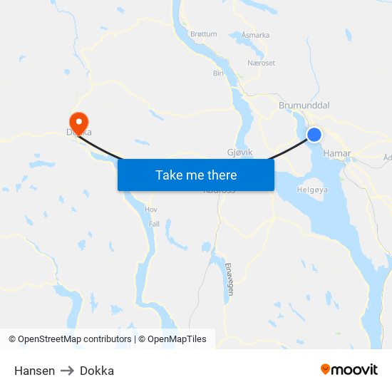 Hansen to Dokka map