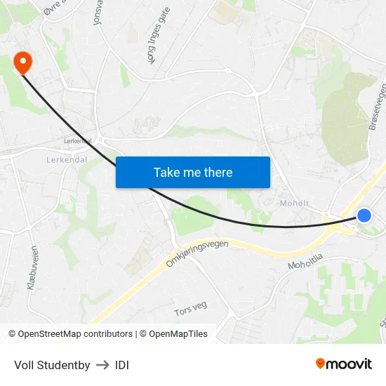 Voll Studentby to IDI map