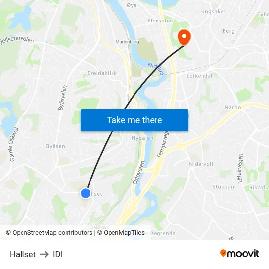 Hallset to IDI map