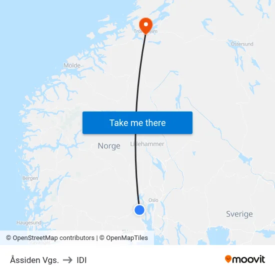 Åssiden Vgs. to IDI map