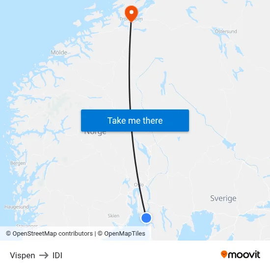 Vispen to IDI map