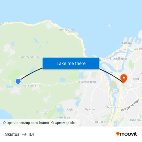 Skistua to IDI map