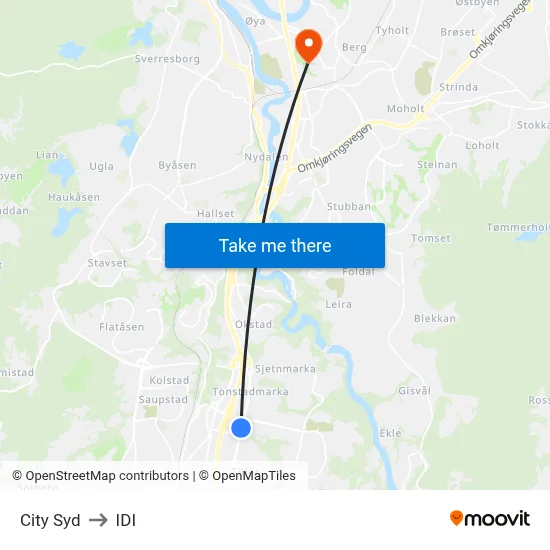 City Syd to IDI map