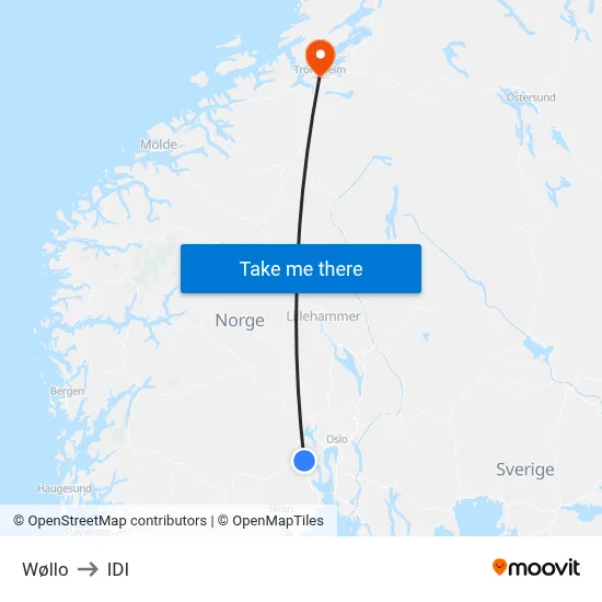 Wøllo to IDI map