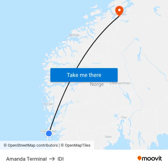Amanda Terminal to IDI map