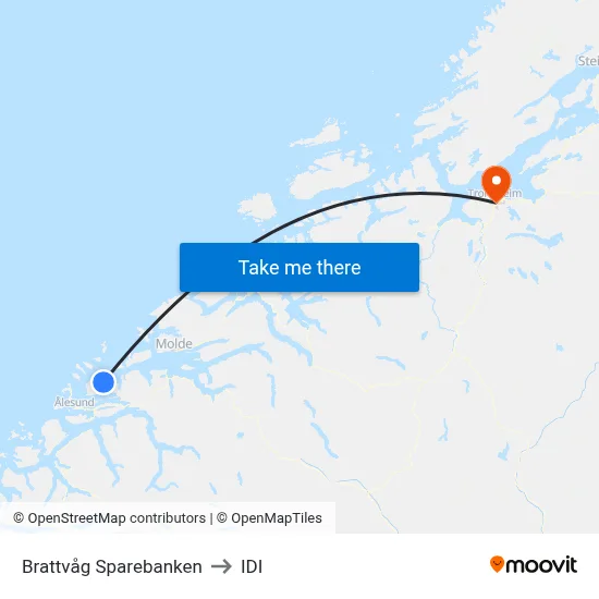 Brattvåg Sparebanken to IDI map