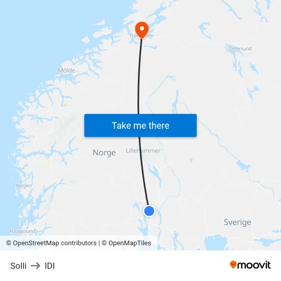 Solli to IDI map
