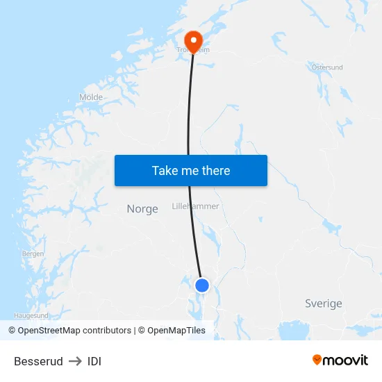 Besserud to IDI map