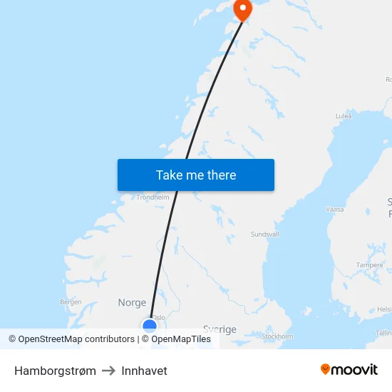 Hamborgstrøm to Innhavet map