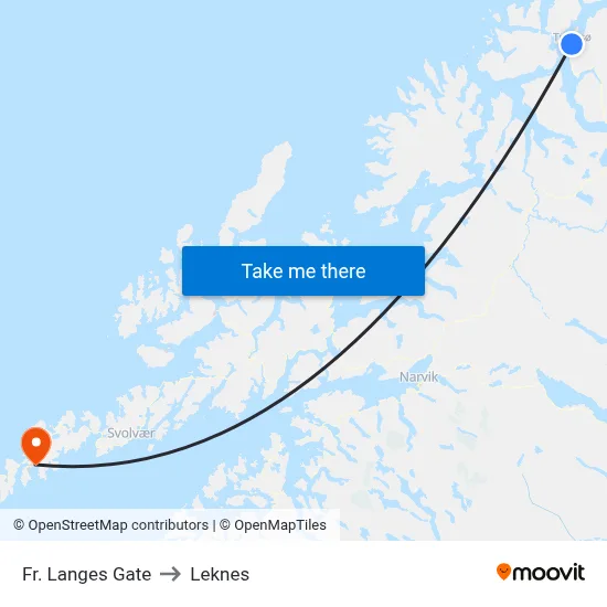 Fr. Langes Gate to Leknes map