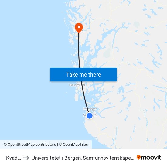 Kvadrat to Universitetet i Bergen, Samfunnsvitenskapelig fakultet map