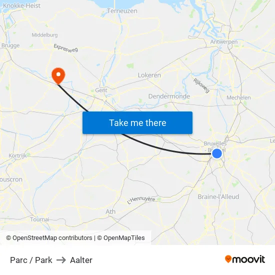 Parc / Park to Aalter map