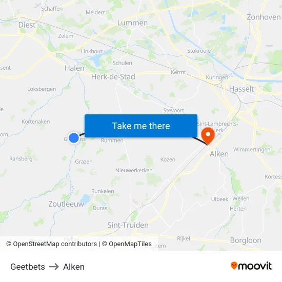 Geetbets to Alken map