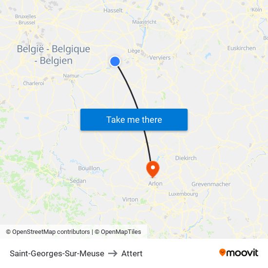 Saint-Georges-Sur-Meuse to Attert map