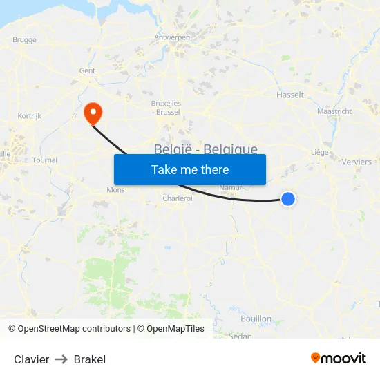 Clavier to Brakel map