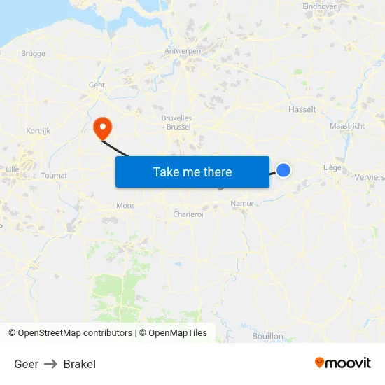 Geer to Brakel map