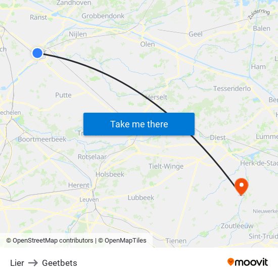 Lier to Geetbets map
