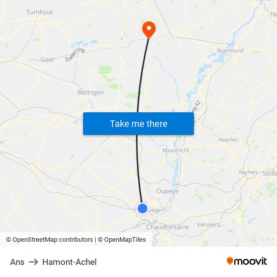 Ans to Hamont-Achel map