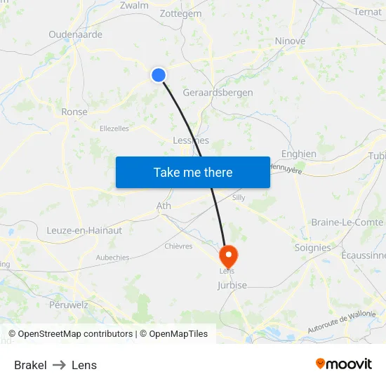 Brakel to Lens map