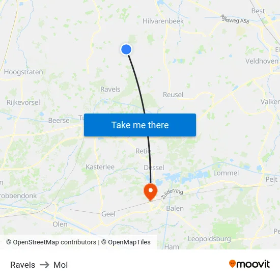 Ravels to Mol map