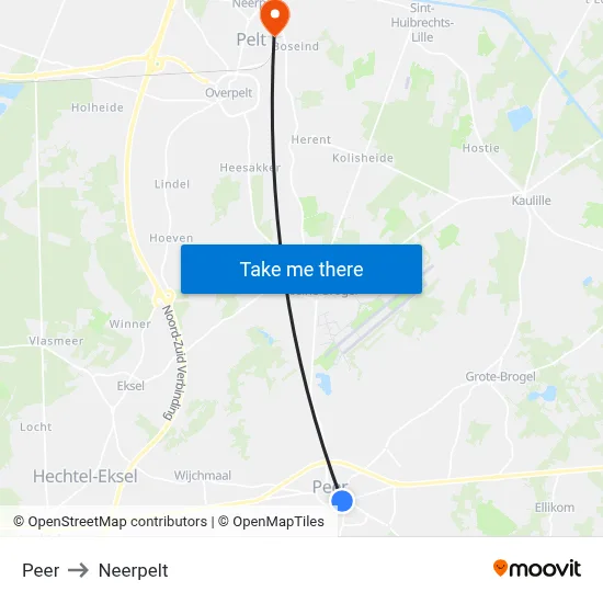 Peer to Neerpelt map