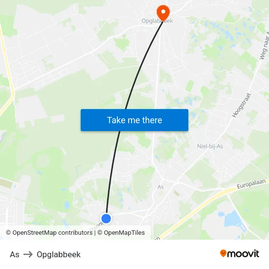 As to Opglabbeek map
