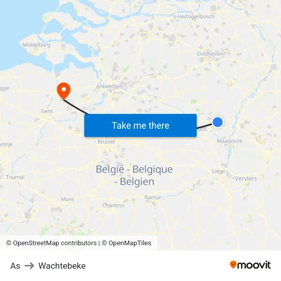 As to Wachtebeke map